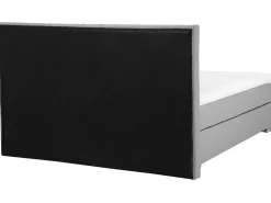 Boxspringbett Polsterbezug Leinenoptik Hellgrau 180 X 200 Cm Duchess