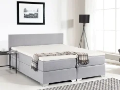 Boxspringbett Polsterbezug Hellgrau 180 X 200 Cm President