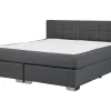 Boxspringbett Polsterbezug Grau 180 X 200 Cm Admiral