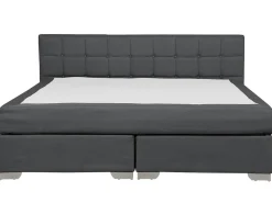 Boxspringbett Polsterbezug Grau 180 X 200 Cm Admiral