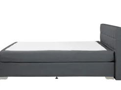 Boxspringbett Polsterbezug Grau 180 X 200 Cm Admiral