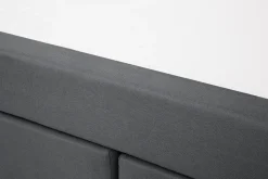 Boxspringbett Polsterbezug Grau 180 X 200 Cm Admiral