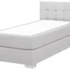 Boxspringbett Polsterbezug Leinenoptik Hellgrau 90 X 200 Cm Admiral
