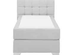 Boxspringbett Polsterbezug Leinenoptik Hellgrau 90 X 200 Cm Admiral