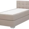 Boxspringbett Polsterbezug Leinenoptik Beige 90 X 200 Cm Admiral