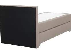 Boxspringbett Polsterbezug Leinenoptik Beige 90 X 200 Cm Admiral