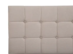 Boxspringbett Polsterbezug Leinenoptik Beige 90 X 200 Cm Admiral