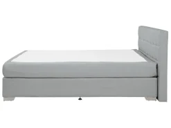 Boxspringbett Polsterbezug Hellgrau 140 X 200 Cm Admiral