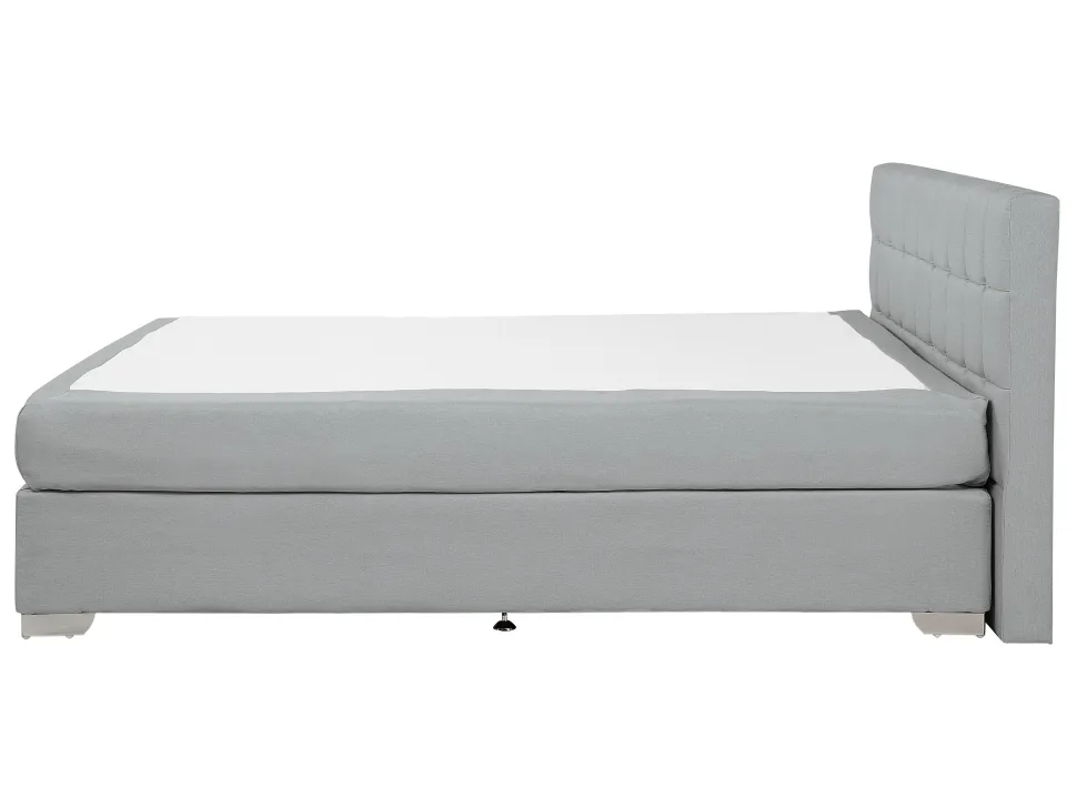 Boxspringbett Polsterbezug Hellgrau 140 X 200 Cm Admiral
