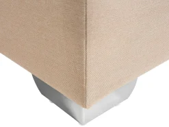 Boxspringbett Polsterbezug Leinenoptik Beige 180 X 200 Cm President