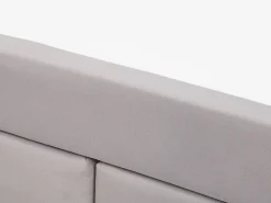 Boxspringbett Polsterbezug Mit Bettkasten Hochklappbar Hellgrau 160 X 200 Cm Magnate