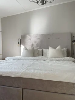Boxspringbett Samtstoff Beige 180 X 200 Cm Consul