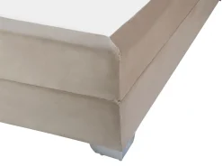 Boxspringbett Samtstoff Beige 180 X 200 Cm Consul