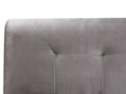 Boxspringbett Samtstoff Grau 180 X 200 Cm Marquise