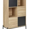 Bucherregal Helles Holz Mit Grau Moines
