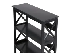 Buromobel-Set Dunkler Holzfabton / Schwarz Foster/Harwich