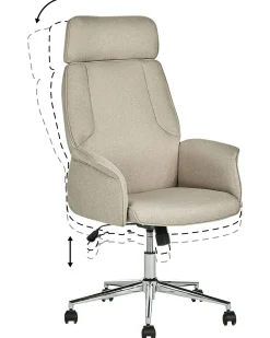 Burostuhl Beige Hohenverstellbar Pilot