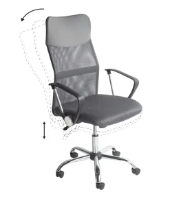 Burostuhl Grau Hohenverstellbar Design