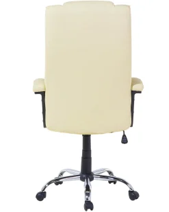 Burostuhl Kunstleder Beige Massagefunktion Heizfunktion Hohenverstellbar Comfort Ii