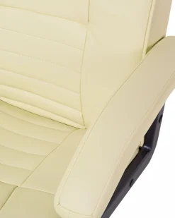 Burostuhl Kunstleder Beige Massagefunktion Heizfunktion Hohenverstellbar Comfort Ii