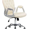 Burostuhl Kunstleder Beige Hohenverstellbar Princess