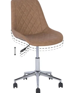 Burostuhl Kunstleder Braun Maribel