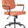 Burostuhl Kunstleder Orange Hohenverstellbar Pawnee