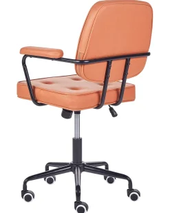 Burostuhl Kunstleder Orange Hohenverstellbar Pawnee