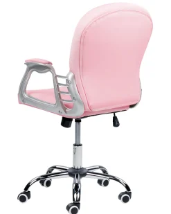 Burostuhl Kunstleder Rosa Hohenverstellbar Princess