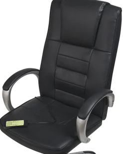 Burostuhl Kunstleder Schwarz Massagefunktion Heizfunktion Hohenverstellbar Grandeur Ii