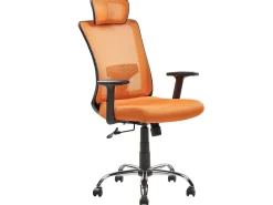 Burostuhl Orange / Schwarz Hohenverstellbar Noble