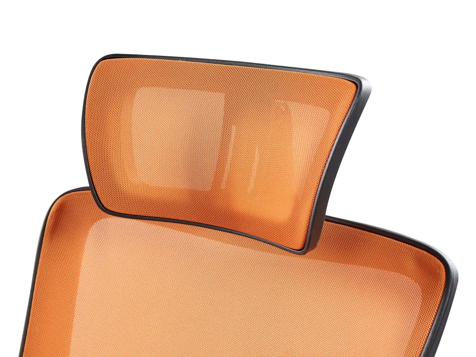 Burostuhl Orange / Schwarz Hohenverstellbar Noble