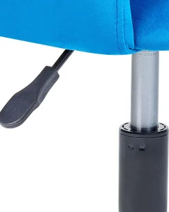 Burostuhl Samtstoff Blau Hohenverstellbar Sanilac