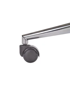 Burostuhl Samtstoff Grau / Silber Hohenverstellbar Monticello