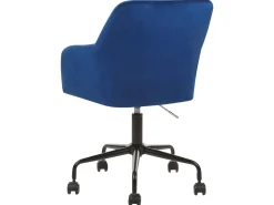 Burostuhl Samtstoff Marineblau Hohenverstellbar Antares