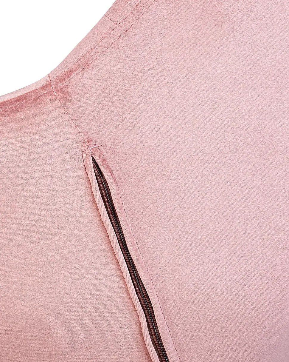 Burostuhl Samtstoff Rosa Hohenverstellbar Labelle