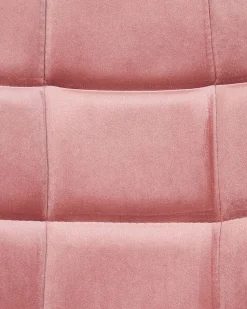 Burostuhl Samtstoff Rosa Hohenverstellbar Labelle