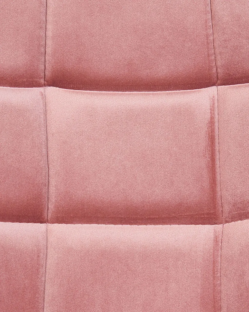 Burostuhl Samtstoff Rosa Hohenverstellbar Labelle
