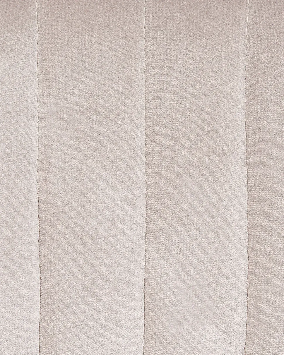 Burostuhl Samtstoff Taupe Hohenverstellbar Sanilac