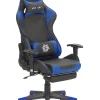 Burostuhl Schwarz / Blau Hohenverstellbar Mit Fusstutze Victory