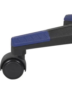 Burostuhl Schwarz / Blau Hohenverstellbar Mit Fusstutze Victory