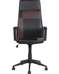 Burostuhl Schwarz / Braun Hohenverstellbar Deluxe