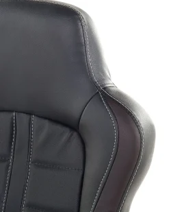 Burostuhl Schwarz / Dunkelbraun Hohenverstellbar Prince