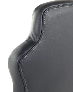 Burostuhl Schwarz / Dunkelbraun Hohenverstellbar Prince