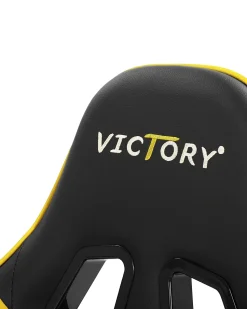 Burostuhl Schwarz / Gelb Hohenverstellbar Mit Fusstutze Victory