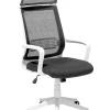 Burostuhl Schwarz / Weis Hohenverstellbar Leader