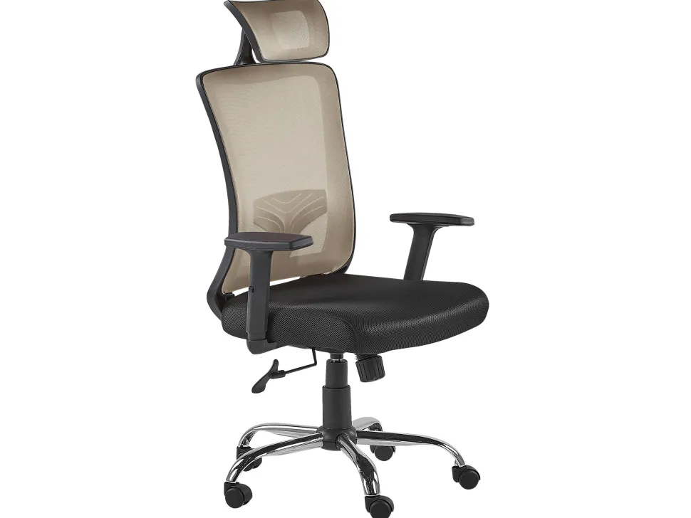 Burostuhl Taupe / Schwarz Hohenverstellbar Noble