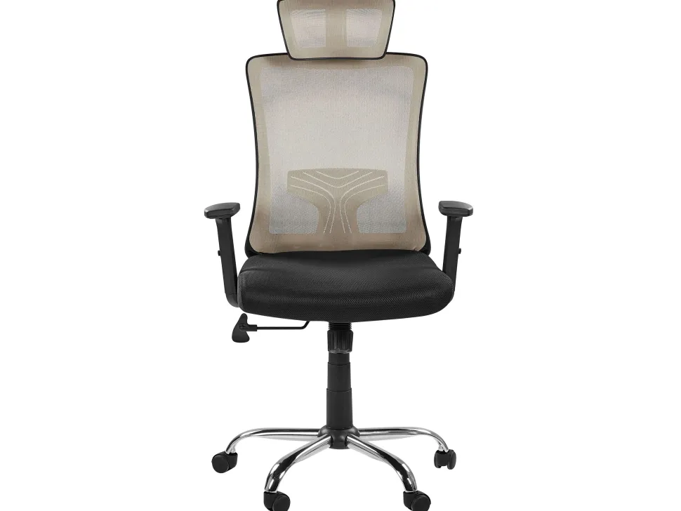 Burostuhl Taupe / Schwarz Hohenverstellbar Noble
