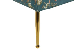 Chaise Lounge Floral Pattern Blue Nantilly