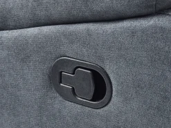 Corner Fabric Manual Recliner Sofa Grey Rokke